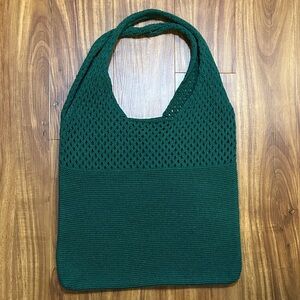Green Knit Purse
